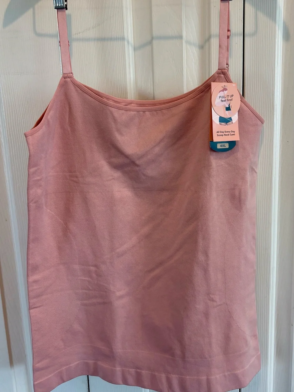 Shapermint All Day Everyday Scoop Neck Cami Tank Top Rose 4XL New